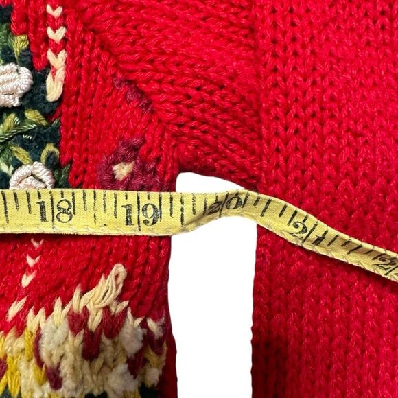 Carolina Colours Women's Christmas Ugly Christmas Sweater Chunky Knit Sz Medium - Picture 6 of 7